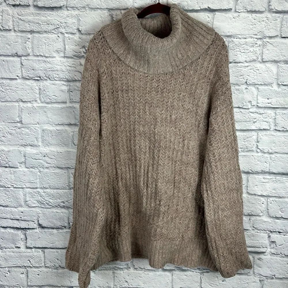 Anthropologie Maeve Chunky Soft Turtleneck Sweater Size XL NWT